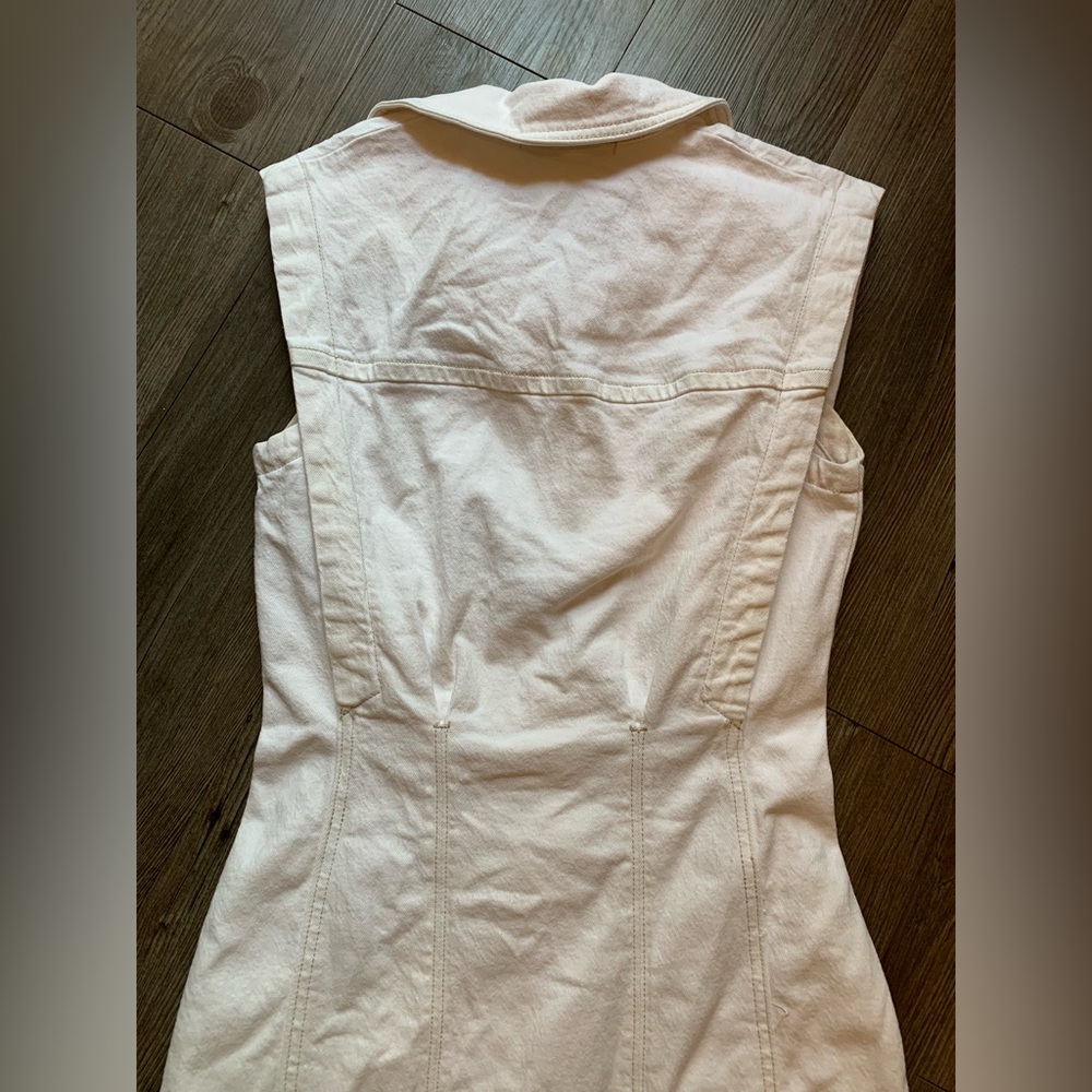 A&F Cream Button-Up Dress - Picture 8 of 10
